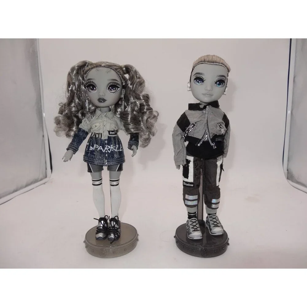 Rainbow High Doll Nicole Steel Ash Silverstone Grayscale Fashion Doll Shadow Hig